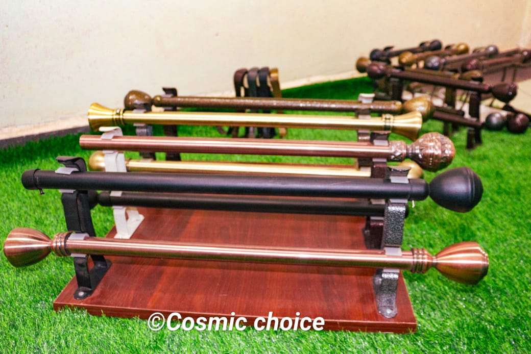smooth heavy-gauge 3M double curtain rods