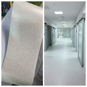 Vinyl flooring per square metre